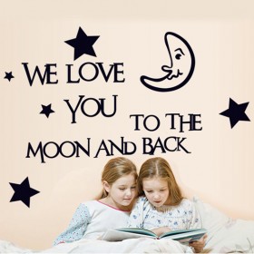 Moon and Star Good Night Quotes - Love Wall Quotes
